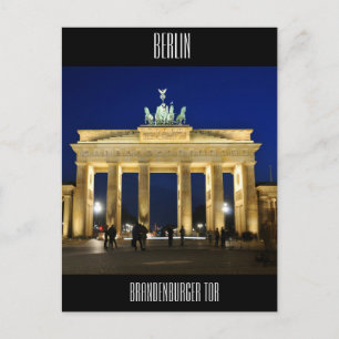 Brandenburg Grind i Berlin, Tyskland Vykort