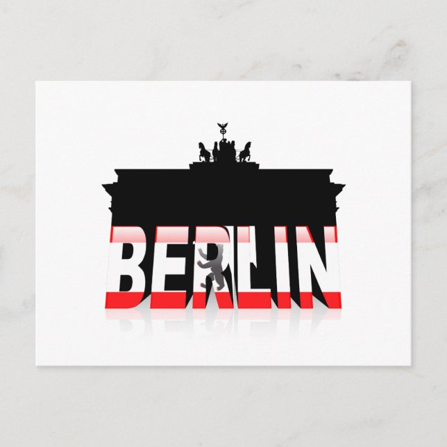 Brandenburg Grind i Berlin Vykort (Framsida)