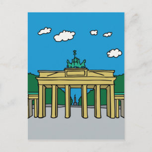 Brandenburg Grind i Berlin Vykort