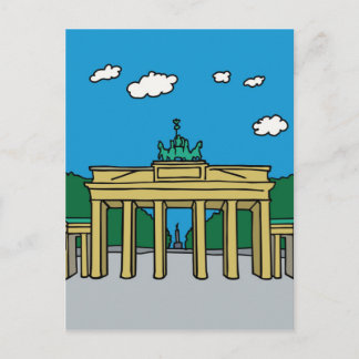 Brandenburg Grind i Berlin Vykort