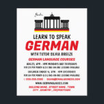 Brandenburg Grind, tyska språkkursen Advert Flygblad<br><div class="desc">Brandenburg Grind,  tyska språkkursannonsörer från Affärskortet Store.</div>