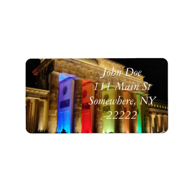 Brandenburg Grind Tyskland Adressetikett (Framsidan)