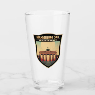 Brandenburg Grind Tyskland Travel Art Vintage Glaskopp