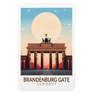 Brandenburg Grind Tyskland Travel Art Vintage Magnet