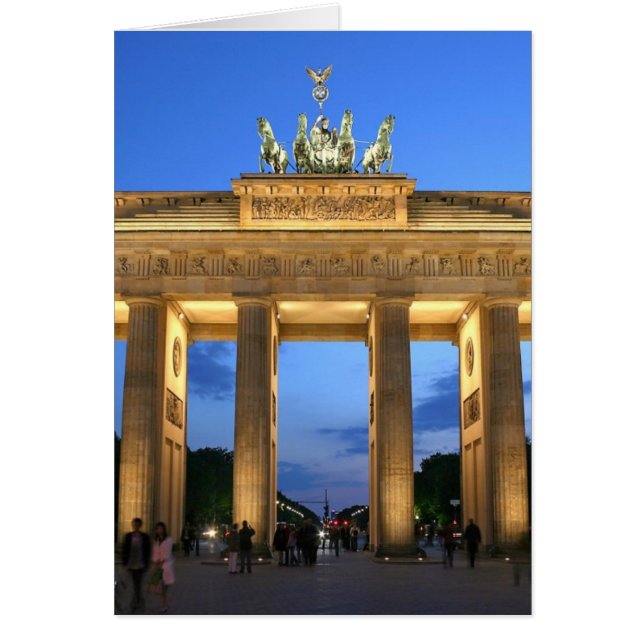 Brandenburg kväll hälsningskort (Framsidan)