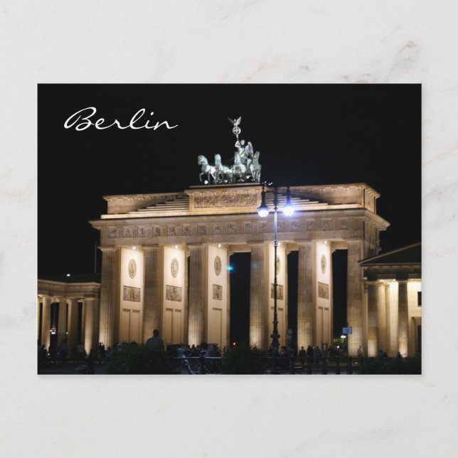 Brandenburg natt vykort (Framsida)