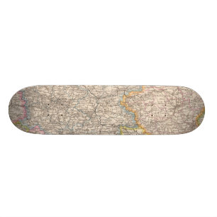 Brandenburg Posen kartbokkarta Mini Skateboard Bräda 18,7 Cm