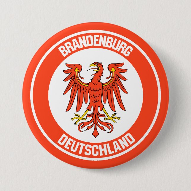 Brandenburg Round Emblem Knapp (Framsida)