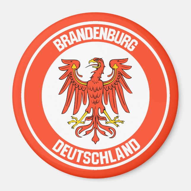 Brandenburg Round Emblem Magnet (Framsidan)