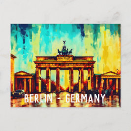 Brandenburger Tor Berlin Tyskland Postkort Vykort