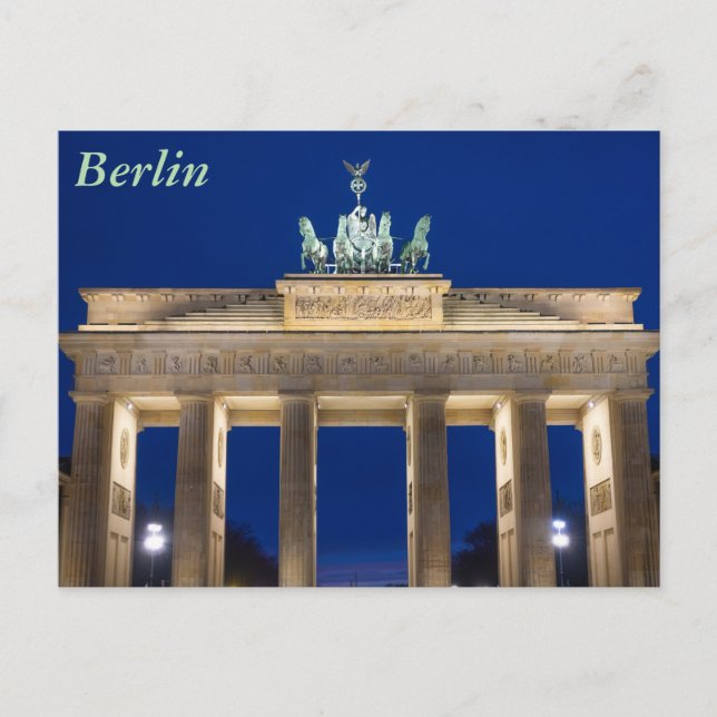 Brandenburger Tor, Berlin vykort (Framsida)