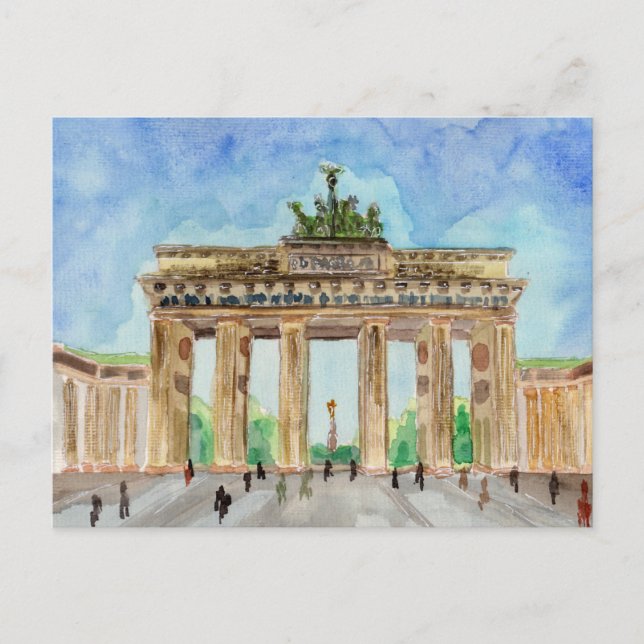 Brandenburger Tor Berlin Vykort (Framsida)