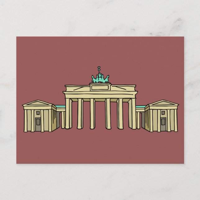 Brandenburger Tor Berlin Vykort (Framsida)