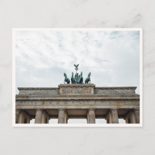 Brandenburger Tor i Berlin Tyskland Foto Vykort