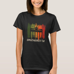 Brandenburgporten Retro Berlin Tyskland På Pariser T Shirt
