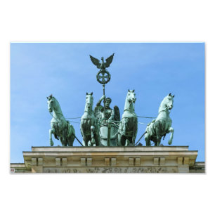 Brandenburgportens fyrspann Berlin Fototryck