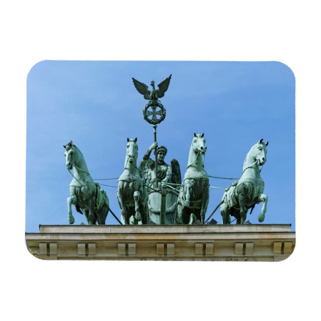 Brandenburgportens fyrspann Berlin Magnet (Horisontell)