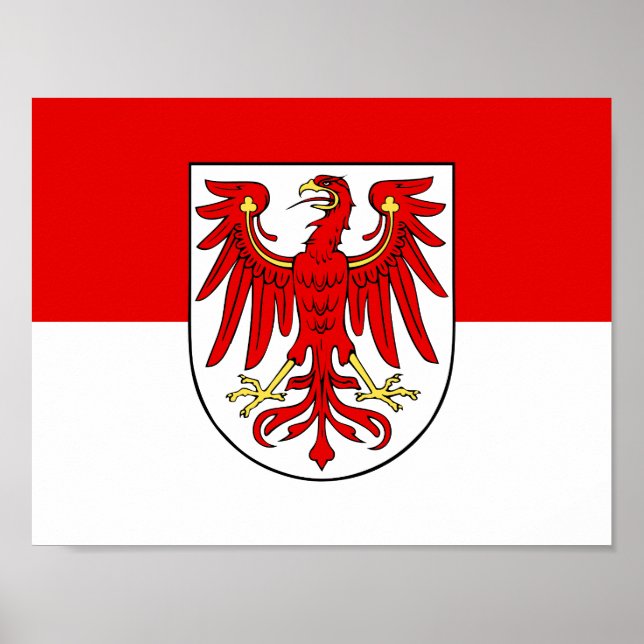 Brandenburgs flagga Poster (Framsidan)