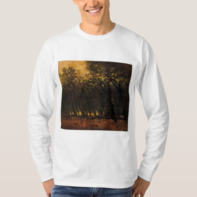 Bränder i skogen (av Laszlo Mednyanszky) T Shirt (Framsida)