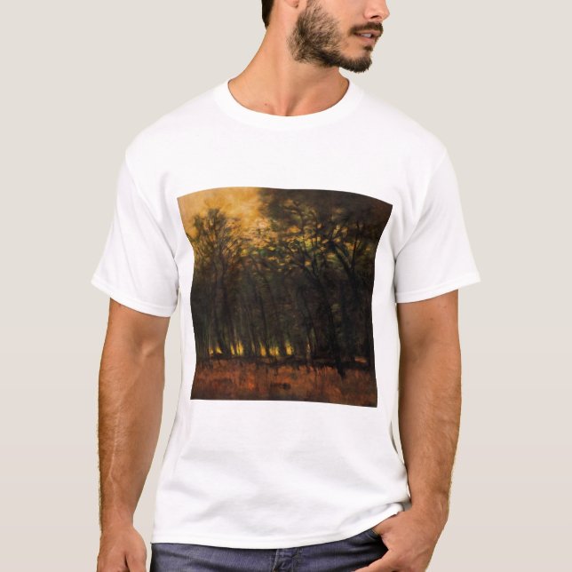 Bränder i skogen (av Laszlo Mednyanszky) T Shirt (Framsida)