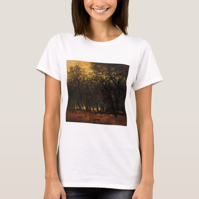 Bränder i skogen (av Laszlo Mednyanszky) T Shirt (Framsida)
