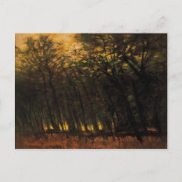 Bränder i skogen (av Laszlo Mednyanszky) Vykort