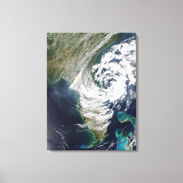 Bränder och rök i Georgien och Florida Canvastryck (Framsida)