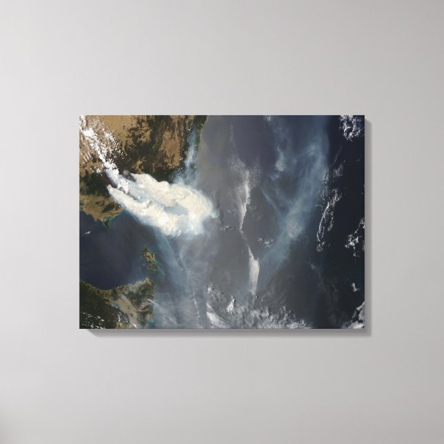 Bränder och rök i sydöstra Australien Canvastryck (Framsida)