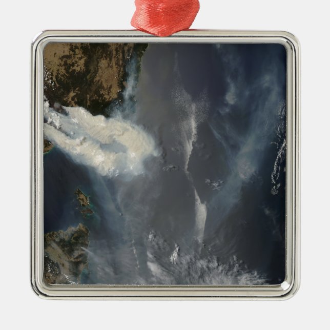 Bränder och rök i sydöstra Australien Julgransprydnad Metall (Framsidan)