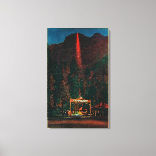 Brandfallet från Glacier Point Canvastryck (Framsida)