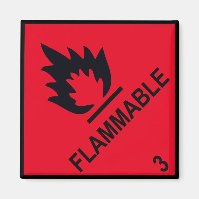 brandfarlig magnet (Framsidan)
