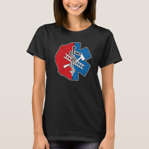 Brandfighter Emt Badge Proud Emt Firefighter T Shirt