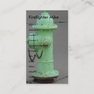 Brandfighter Mike Visitkort