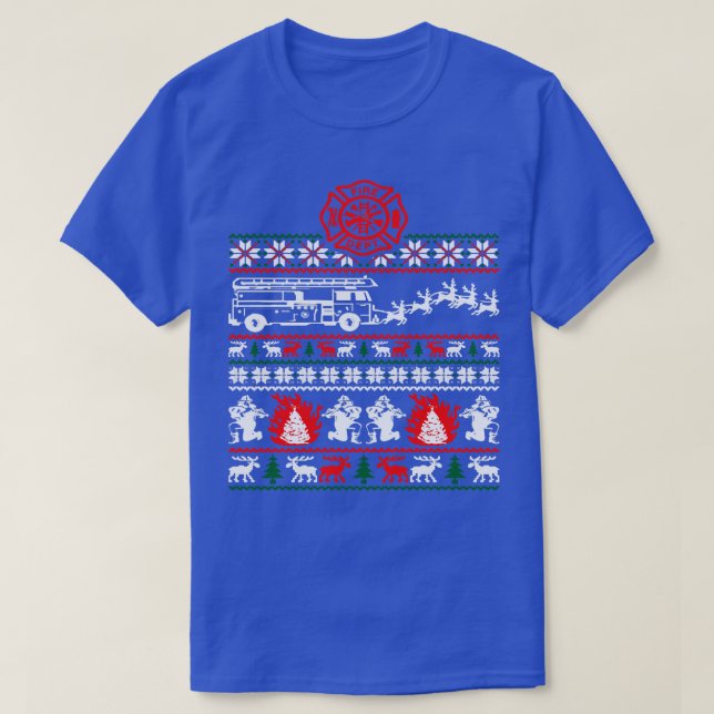Brandfighter Ugly jul Sweater T Shirt (Design framsida)