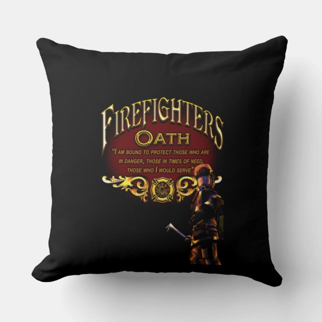 Brandfighters Oath Kudde (Framsida)