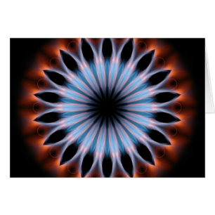 Brandflamma Kaleidoscope Hälsningskort