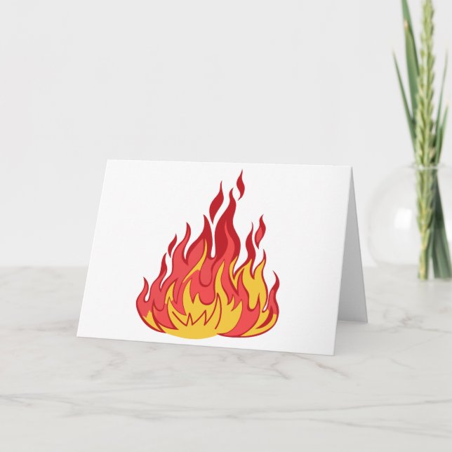 Brandflamma Kort (Framsida)