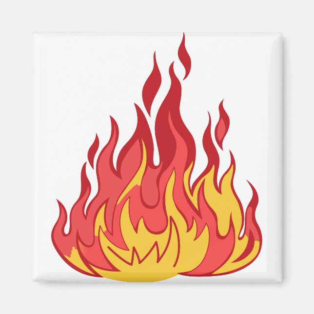 Brandflamma Magnet (Framsidan)