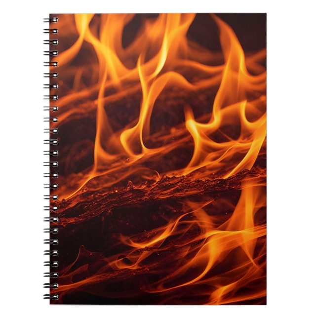 Brandflammakro i eldstad anteckningsbok (Framsidan)
