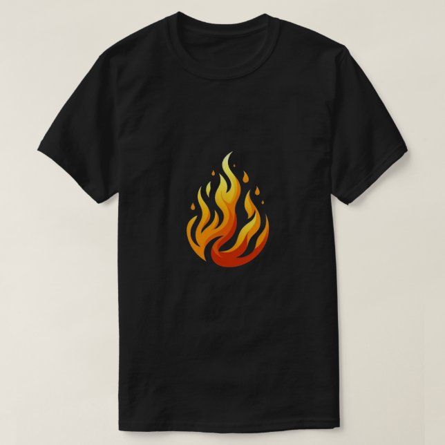 Brandflamskjorta T Shirt (Design framsida)