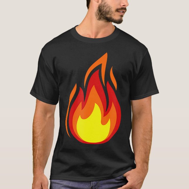 Brandflamsymbol T Shirt (Framsida)