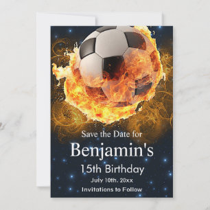 Brandfotboll, fotboll, Futbol Birthday Spara Datumet