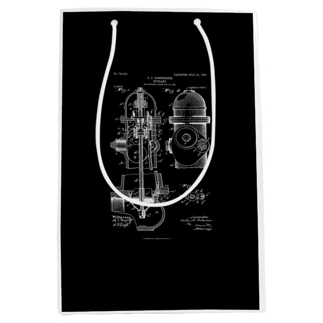 Brandgator Patent Firefighter Gift Manar Kvinnor (Framsidan)