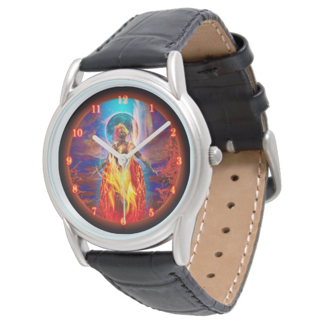 Brandgudinna PELE LUNA MELTDOWN Armbandsur (Vinklad)