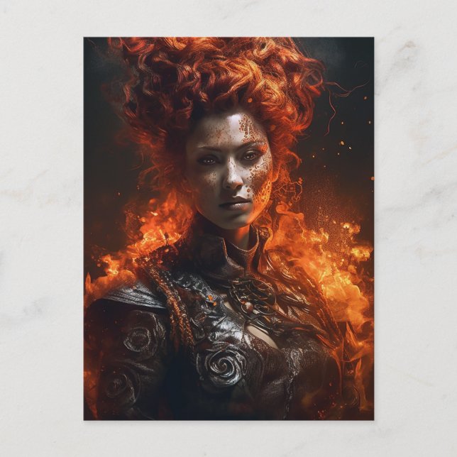 Brandgudinna Vykort (Framsida)