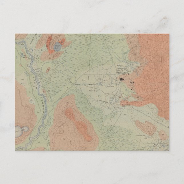 Brandhål Geyser Basin Vykort (Framsida)