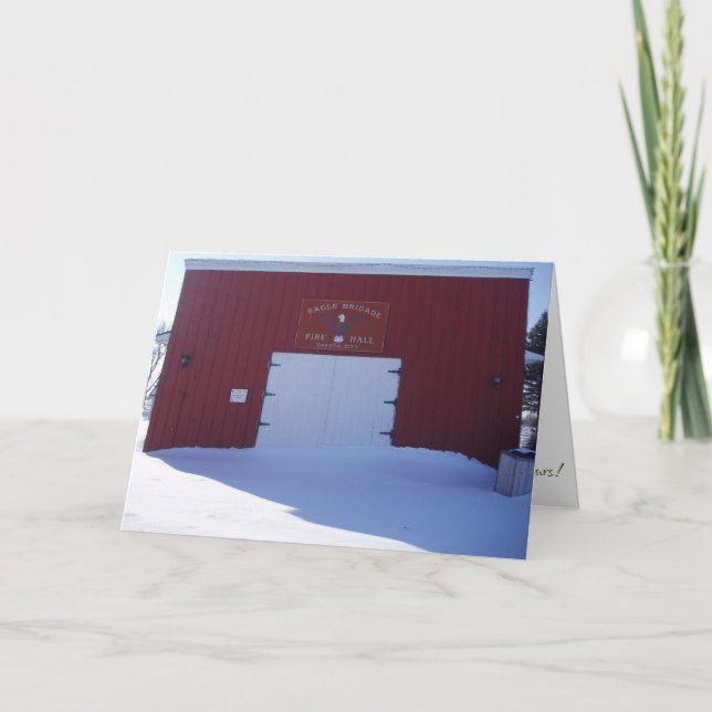 "Brandhallen" julkort Kort (Framsida)