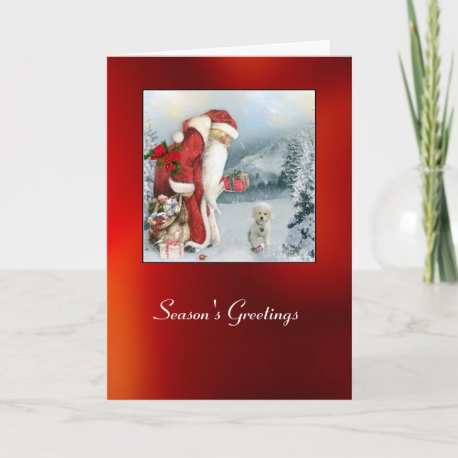 Brandi vid jul helgkort (Framsida)