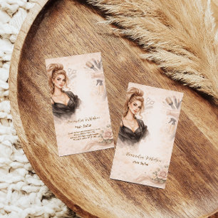 Branding för Blush Portrait Hair Studio Visitkort