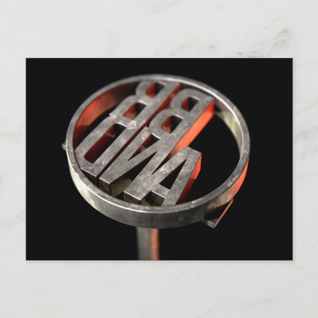 Branding Järn Brand Vykort (Framsida)